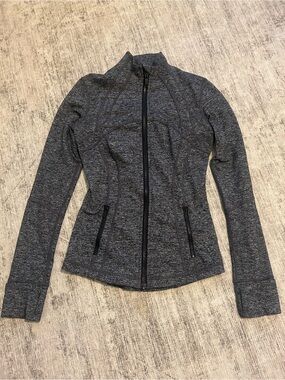 lululemon athletica Heathered Gray Full-Zip Define Jacket